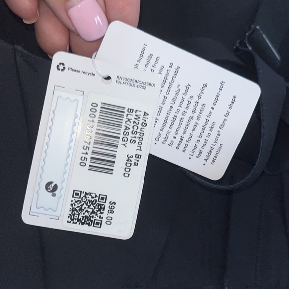 New Lululemon air support bra size 34 DDD - Picture 10 of 10